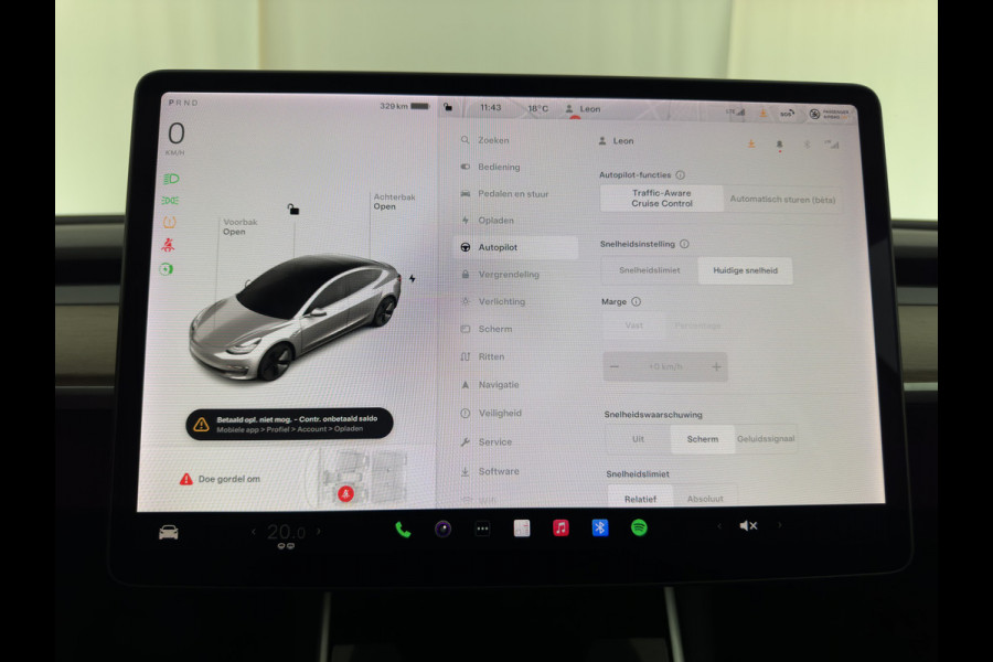 Tesla Model 3 Standard RWD Plus 60 kWh [ 3-Fase ] (INCL-BTW) Aut. *PANO | AUTO-PILOT | LUXURY-LEATHER | KEYLESS | FULL-LED | MEMORY-PACK | SURROUND-VIEW | DAB | CARPLAY | DIGI-COCKPIT | LANE-ASSIST | COMFORT-SEATS | 18"ALU*