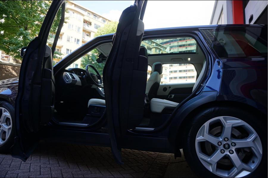 Land Rover Range Rover Sport 2.0 P400e HSE Black Optic | Ivoorwit Leder | Panoramadak | Meridian sound | Luchtvering | Apple Carplay | Virtual Cockpit 3x LED schermen |