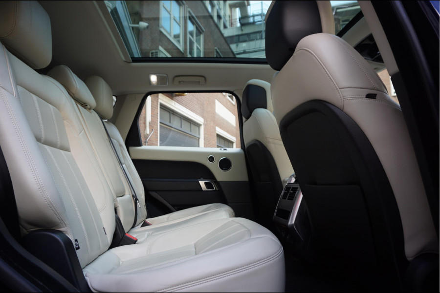 Land Rover Range Rover Sport 2.0 P400e HSE Black Optic | Ivoorwit Leder | Panoramadak | Meridian sound | Luchtvering | Apple Carplay | Virtual Cockpit 3x LED schermen |
