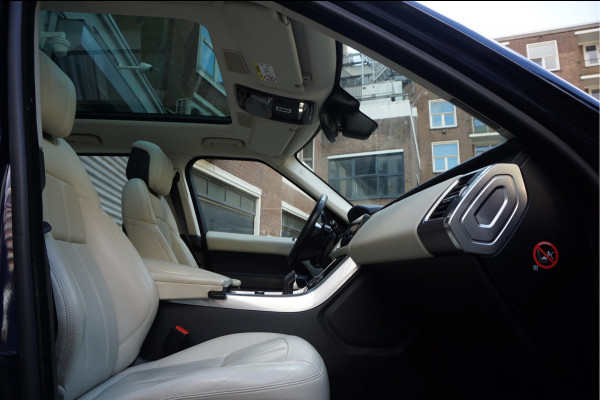 Land Rover Range Rover Sport 2.0 P400e HSE Black Optic | Ivoorwit Leder | Panoramadak | Meridian sound | Luchtvering | Apple Carplay | Virtual Cockpit 3x LED schermen |