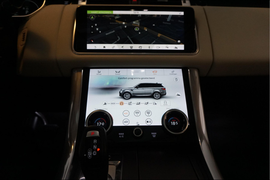 Land Rover Range Rover Sport 2.0 P400e HSE Black Optic | Ivoorwit Leder | Panoramadak | Meridian sound | Luchtvering | Apple Carplay | Virtual Cockpit 3x LED schermen |