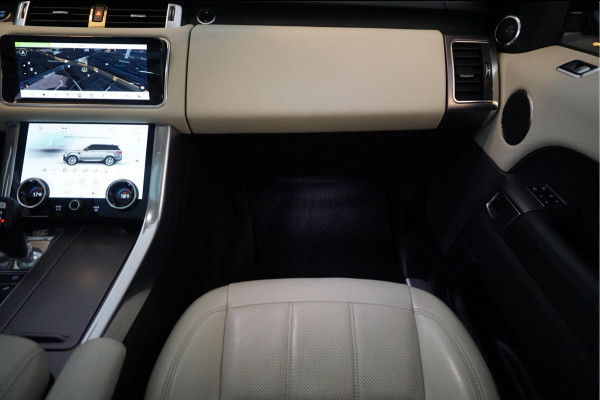 Land Rover Range Rover Sport 2.0 P400e HSE Black Optic | Ivoorwit Leder | Panoramadak | Meridian sound | Luchtvering | Apple Carplay | Virtual Cockpit 3x LED schermen |