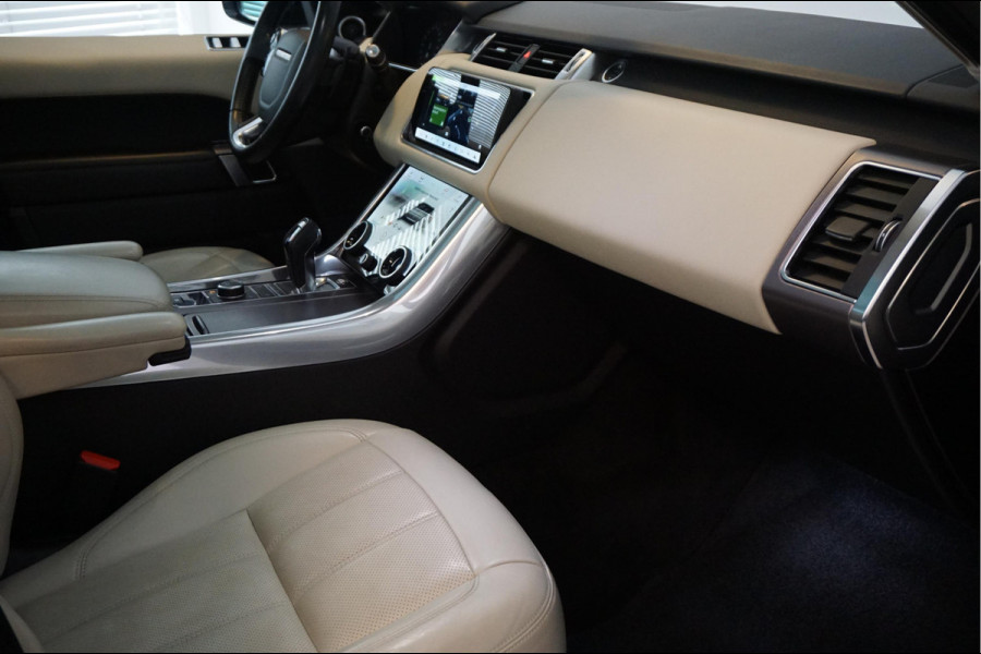 Land Rover Range Rover Sport 2.0 P400e HSE Black Optic | Ivoorwit Leder | Panoramadak | Meridian sound | Luchtvering | Apple Carplay | Virtual Cockpit 3x LED schermen |
