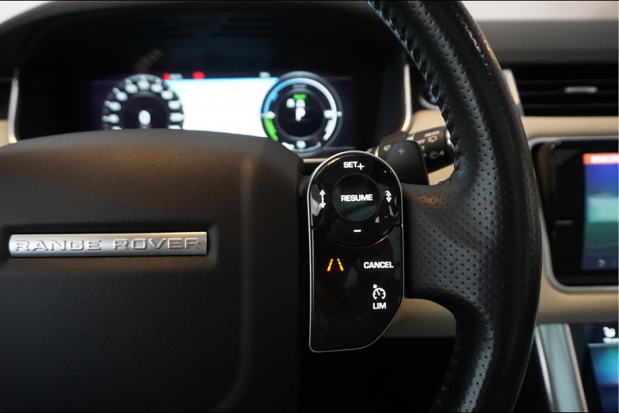 Land Rover Range Rover Sport 2.0 P400e HSE Black Optic | Ivoorwit Leder | Panoramadak | Meridian sound | Luchtvering | Apple Carplay | Virtual Cockpit 3x LED schermen |