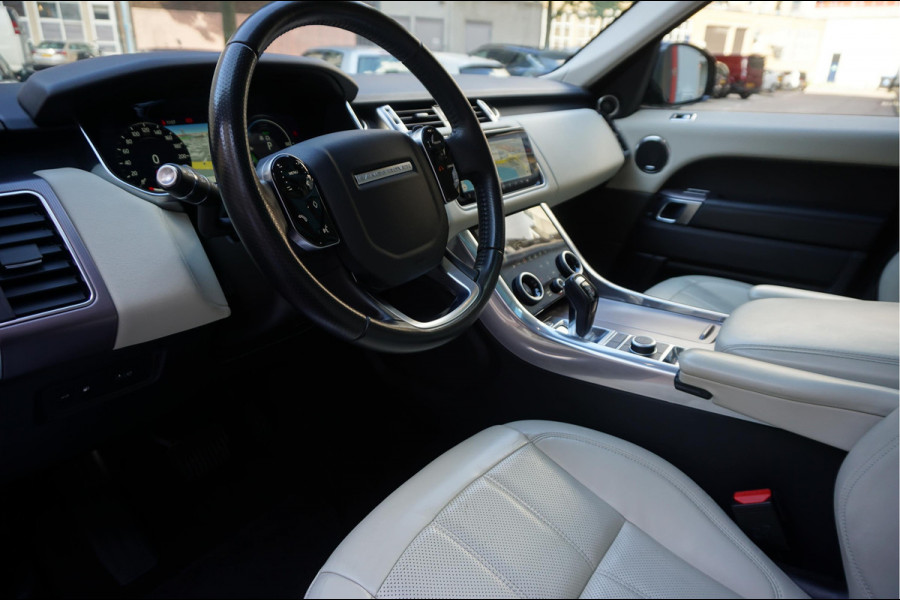 Land Rover Range Rover Sport 2.0 P400e HSE Black Optic | Ivoorwit Leder | Panoramadak | Meridian sound | Luchtvering | Apple Carplay | Virtual Cockpit 3x LED schermen |