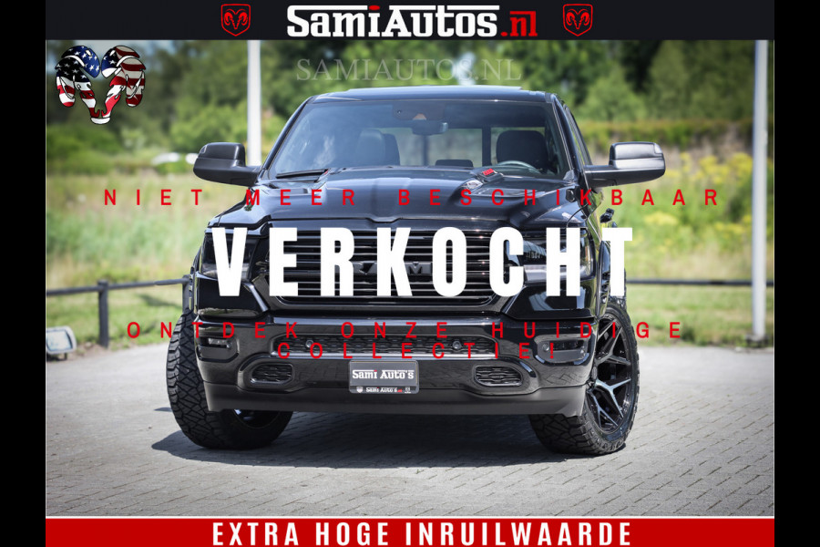 Dodge Ram 1500 GT EDITION | 5.7 V8 HEMI | VIRTUAL COCKPIT | HEAD-UP | ADAPTIVE CRUISE | 360 CAMERA | TRX PACK | Comfortabele Dubbele Cabine met Royale 5 Zitplaatsen | BPM vrij BPM vrij | Nu Leverbaar uit Voorraad | Voorraad Nr 2434