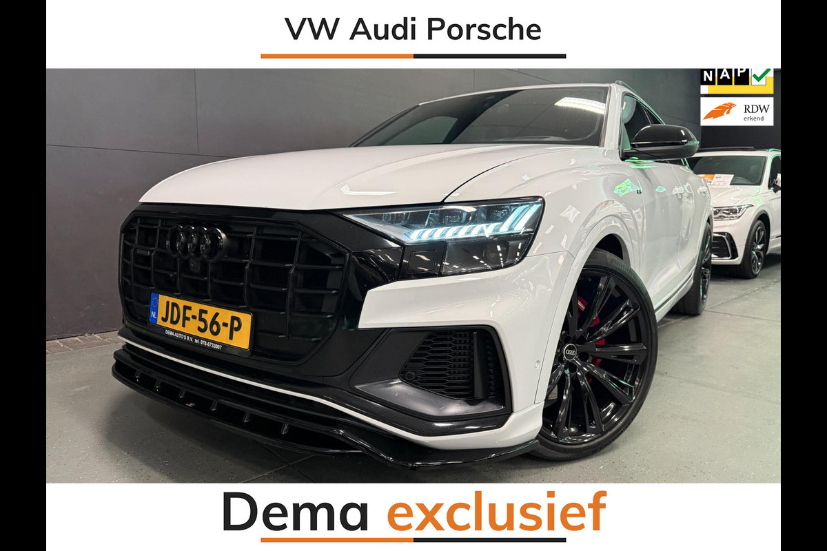 Audi Q8 55 TFSI e SQ8 PACK 23'' BLACK-LINE RS-LEDER/PANO/N-ZICHT/H-UP/B&O/AIRCO-STOEL/SFEERVERLICHTING///