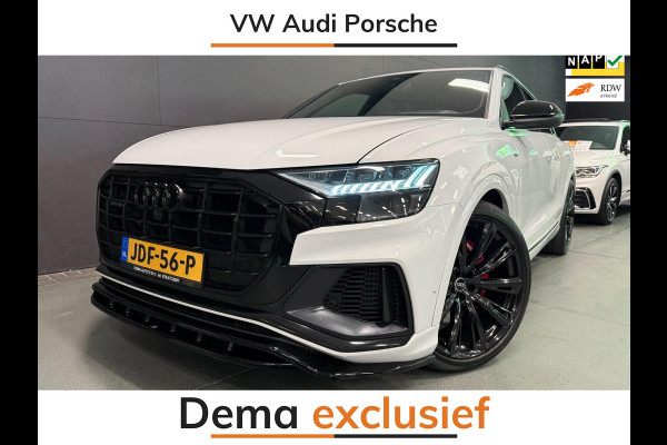 Audi Q8 55 TFSI e SQ8 PACK 23'' BLACK-LINE RS-LEDER/PANO/N-ZICHT/H-UP/B&O/AIRCO-STOEL/SFEERVERLICHTING///