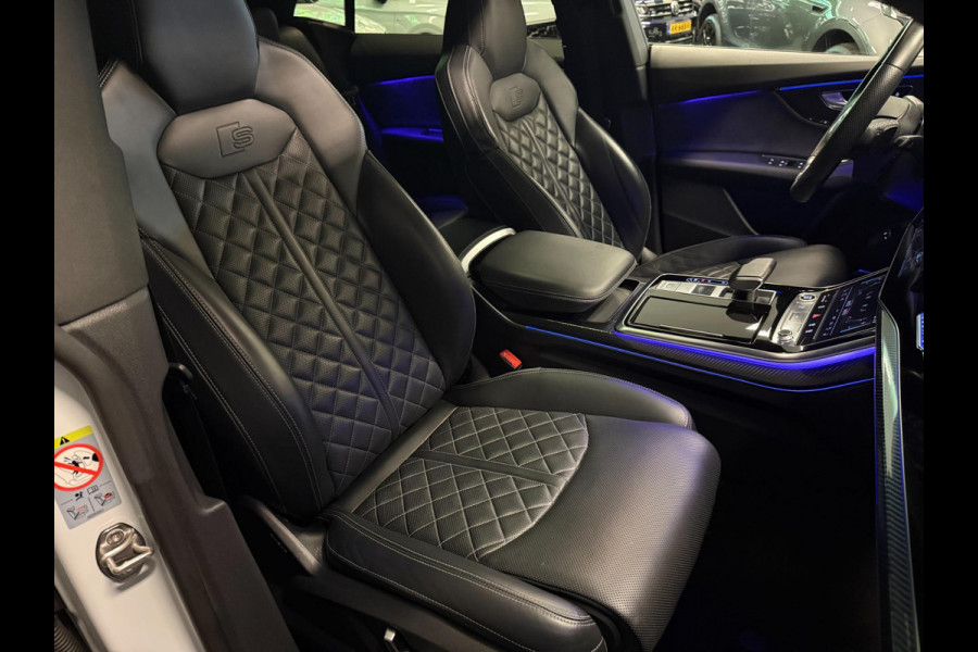 Audi Q8 55 TFSI e SQ8 PACK 23'' BLACK-LINE RS-LEDER/PANO/N-ZICHT/H-UP/B&O/AIRCO-STOEL/SFEERVERLICHTING///