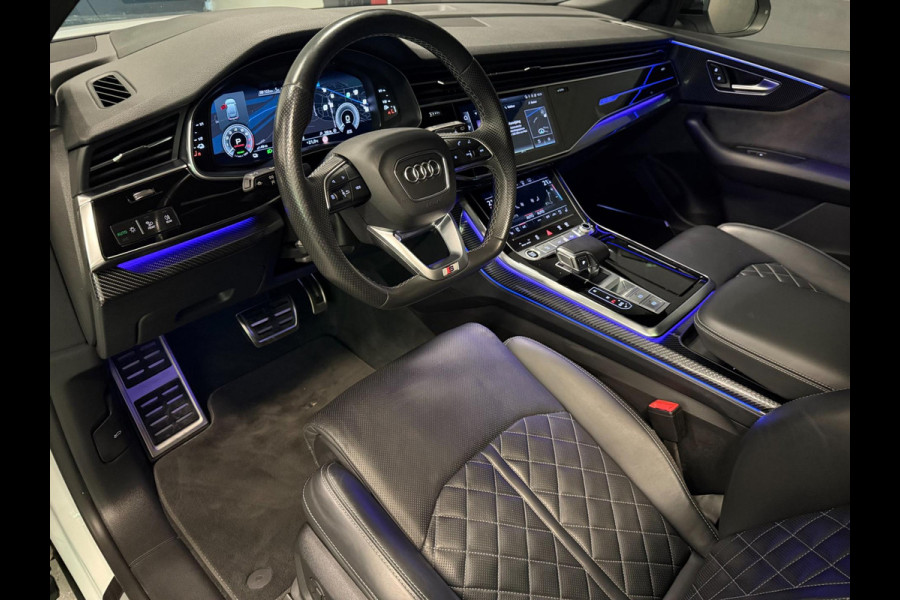 Audi Q8 55 TFSI e SQ8 PACK 23'' BLACK-LINE RS-LEDER/PANO/N-ZICHT/H-UP/B&O/AIRCO-STOEL/SFEERVERLICHTING///