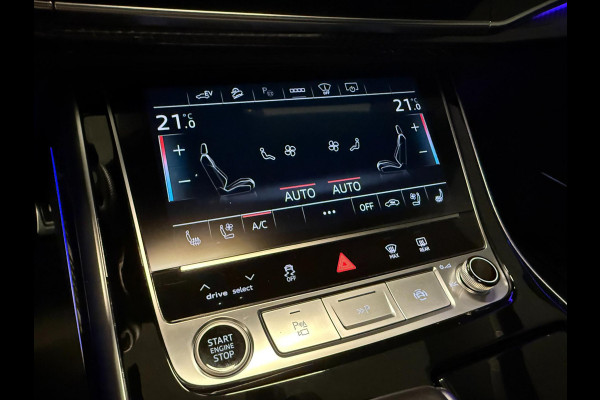 Audi Q8 55 TFSI e SQ8 PACK 23'' BLACK-LINE RS-LEDER/PANO/N-ZICHT/H-UP/B&O/AIRCO-STOEL/SFEERVERLICHTING///