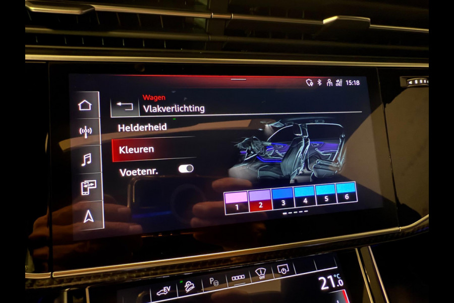 Audi Q8 55 TFSI e SQ8 PACK 23'' BLACK-LINE RS-LEDER/PANO/N-ZICHT/H-UP/B&O/AIRCO-STOEL/SFEERVERLICHTING///