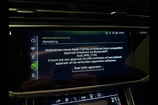 Audi Q8 55 TFSI e SQ8 PACK 23'' BLACK-LINE RS-LEDER/PANO/N-ZICHT/H-UP/B&O/AIRCO-STOEL/SFEERVERLICHTING///