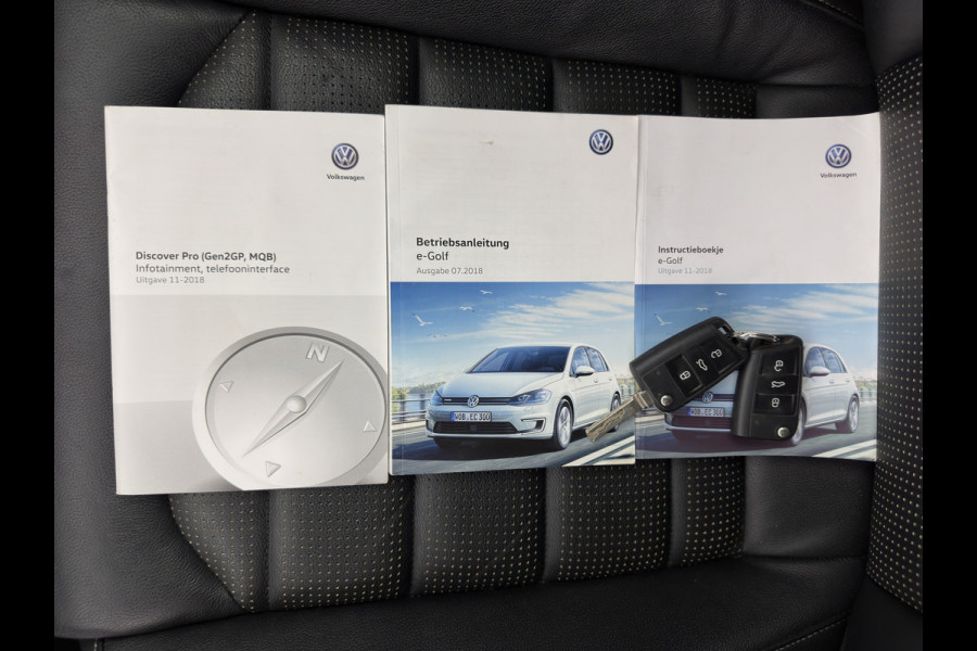 Volkswagen e-Golf E-DITION (INCL-BTW) Aut.*HEAT-PUMP | LUXURY-LEATHER | FULL-LED | DIGI-COCKPIT | NAVI-FULLMAP | HEATED-SPORTSEATS | CAMERA | DAB+ | AMBIENT-LIGHT | PRIVACY-GLASS | CCS-FASTLOADER | 16''ALU*