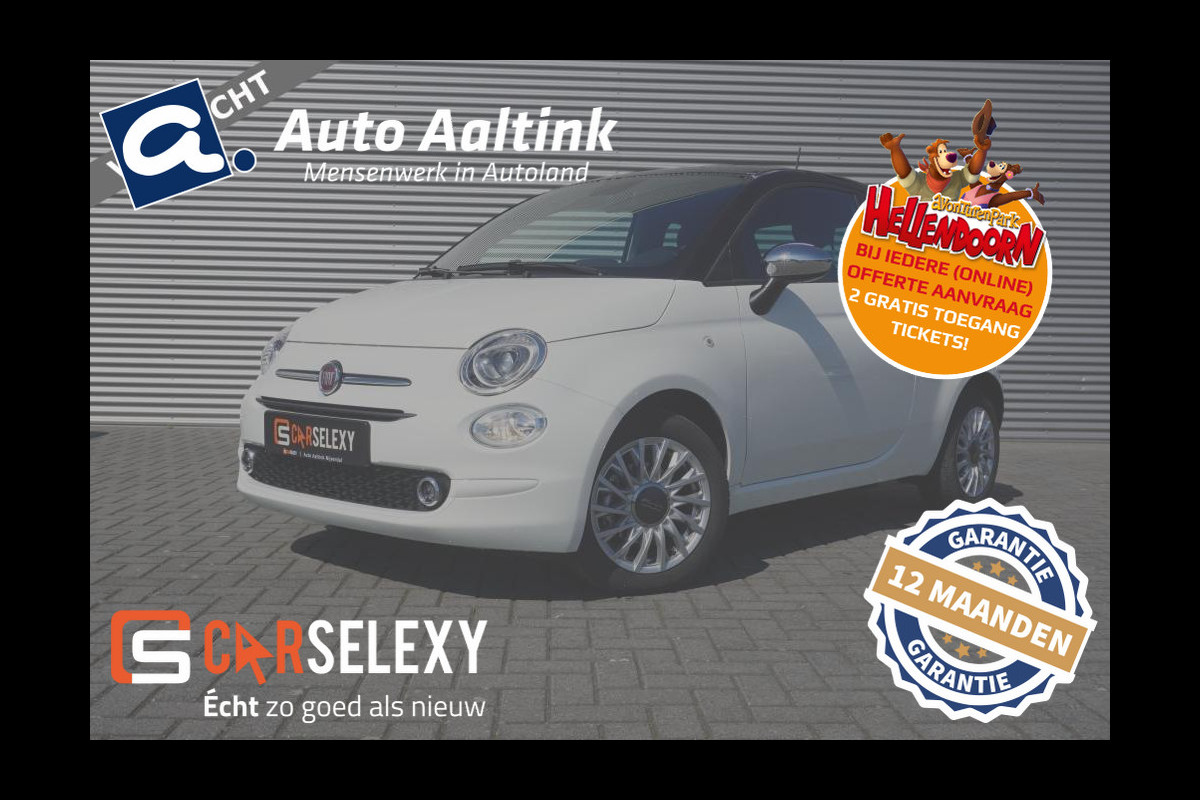 Fiat 500 Hybrid DAB+ | CRUISE | TWO TONE | PARK.SENS | 15'LMV | VERKOCHT