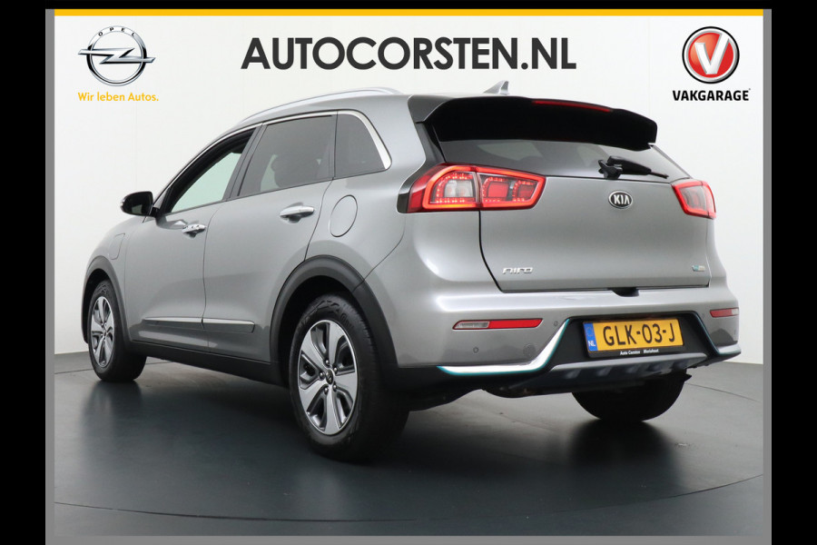 Kia Niro AUT-6 PHEV Plug In Hybride! Leer+Elektr.+Verwarmd+Gekoeld/Geventileerd! Schuifdak Navi Apple Android Carplay AutoPilot Stuurbekr Chroompack Priv.Glass Stuurverwarmd Licht+Regensensor €37.000 nieuw!