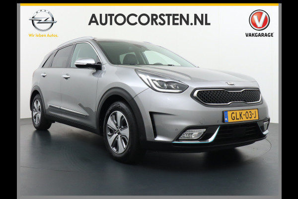 Kia Niro AUT-6 PHEV Plug In Hybride! Leer+Elektr.+Verwarmd+Gekoeld/Geventileerd! Schuifdak Navi Apple Android Carplay AutoPilot Stuurbekr Chroompack Priv.Glass Stuurverwarmd Licht+Regensensor €37.000 nieuw!