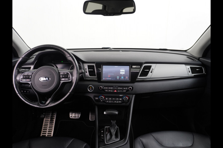 Kia Niro AUT-6 PHEV Plug In Hybride! Leer+Elektr.+Verwarmd+Gekoeld/Geventileerd! Schuifdak Navi Apple Android Carplay AutoPilot Stuurbekr Chroompack Priv.Glass Stuurverwarmd Licht+Regensensor €37.000 nieuw!