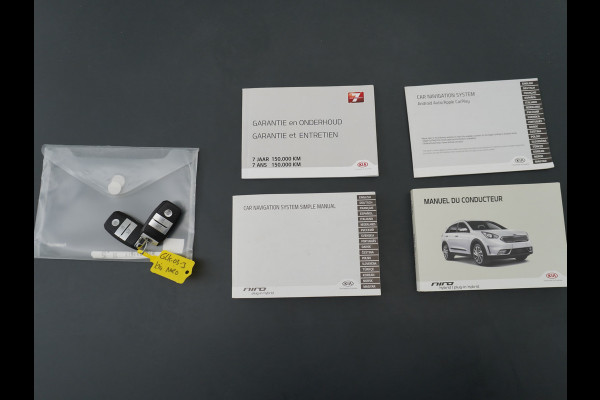 Kia Niro AUT-6 PHEV Plug In Hybride! Leer+Elektr.+Verwarmd+Gekoeld/Geventileerd! Schuifdak Navi Apple Android Carplay AutoPilot Stuurbekr Chroompack Priv.Glass Stuurverwarmd Licht+Regensensor €37.000 nieuw!