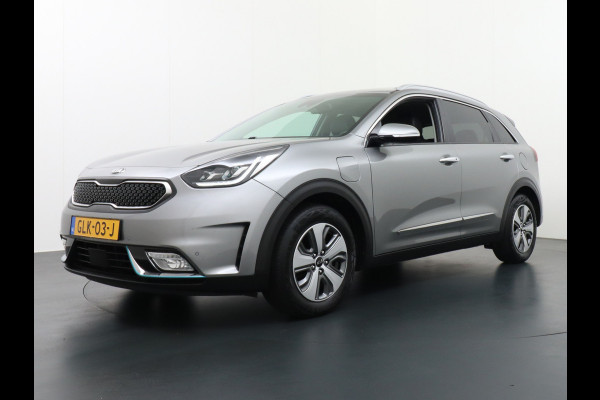 Kia Niro AUT-6 PHEV Plug In Hybride! Leer+Elektr.+Verwarmd+Gekoeld/Geventileerd! Schuifdak Navi Apple Android Carplay AutoPilot Stuurbekr Chroompack Priv.Glass Stuurverwarmd Licht+Regensensor €37.000 nieuw!