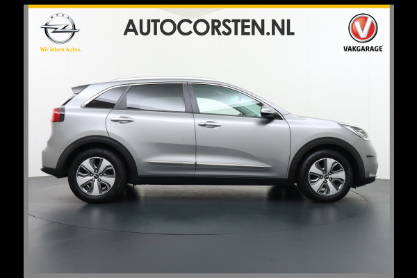 Kia Niro AUT-6 PHEV Plug In Hybride! Leer+Elektr.+Verwarmd+Gekoeld/Geventileerd! Schuifdak Navi Apple Android Carplay AutoPilot Stuurbekr Chroompack Priv.Glass Stuurverwarmd Licht+Regensensor €37.000 nieuw!