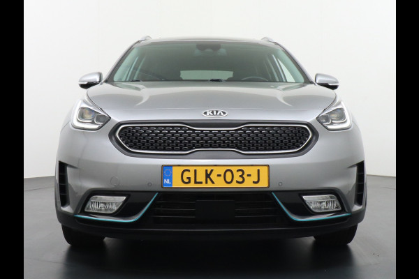 Kia Niro AUT-6 PHEV Plug In Hybride! Leer+Elektr.+Verwarmd+Gekoeld/Geventileerd! Schuifdak Navi Apple Android Carplay AutoPilot Stuurbekr Chroompack Priv.Glass Stuurverwarmd Licht+Regensensor €37.000 nieuw!