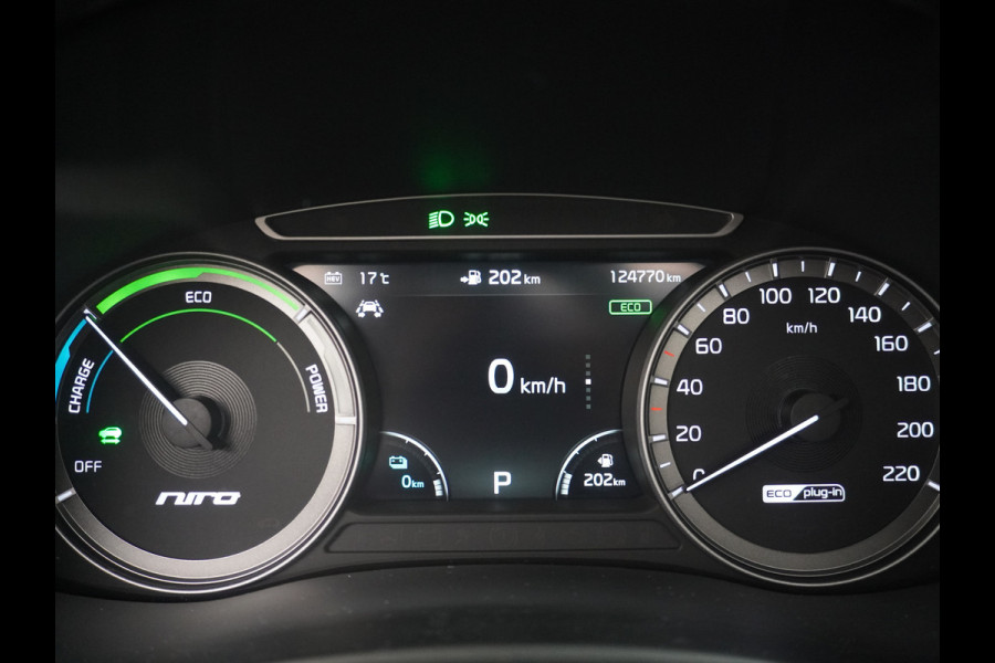Kia Niro AUT-6 PHEV Plug In Hybride! Leer+Elektr.+Verwarmd+Gekoeld/Geventileerd! Schuifdak Navi Apple Android Carplay AutoPilot Stuurbekr Chroompack Priv.Glass Stuurverwarmd Licht+Regensensor €37.000 nieuw!