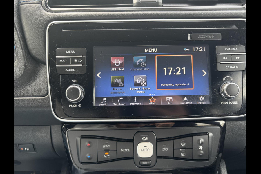 Nissan Leaf Tekna 40 kWh VAN: 14.900,- VOOR: 12.877,- UW HERFSTVOORDEEL: 2.023,- | Origineel NL Auto | 360° Camera | Stoel- & Stuurverwarming | Rijklaar met 12 mnd BOVAG Garantie!