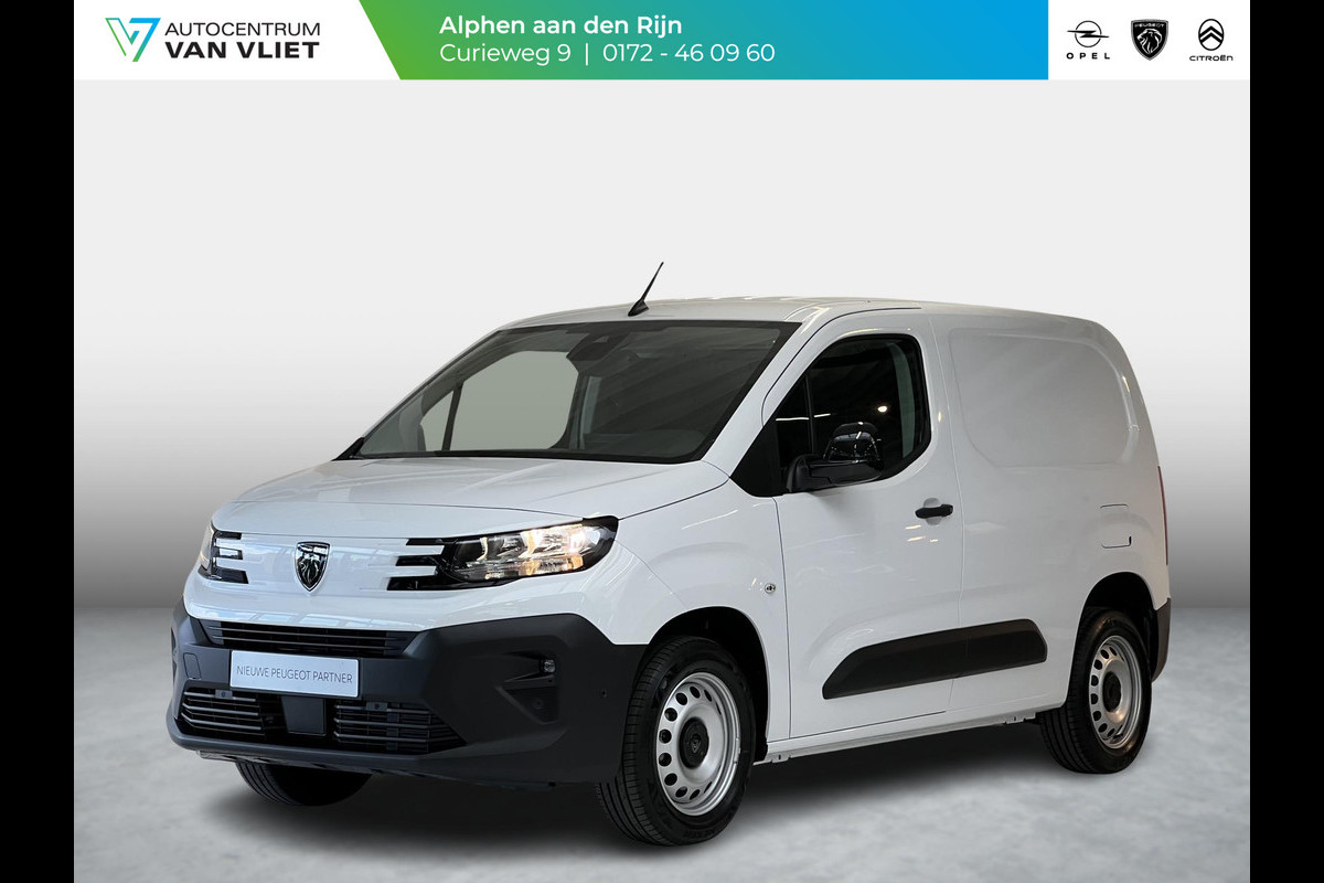 Peugeot Partner L1 100 Pk. | 2,9% rente | navi incl. Apple Carplay | camera | digitale binnenspiegel | dodehoek detectie | parkeersensoren | 3-zitter | rijklaarprijs