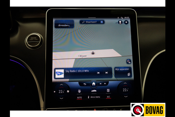 Mercedes-Benz C-Klasse Estate 300 e AMG Line Ltd. Night | Pano | Nappa leer | Stoelverw. V+A & Stuur | Matrix Led | Trekhaak | 360 Camera Rijassistent, Dodehoekw., Premium Audio, Sfeerverlichting