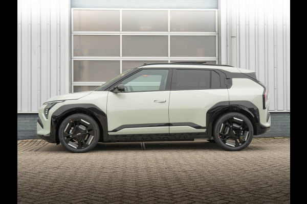 Kia EV3 GT-PlusLine 81.4 kWh Direct beschikbaar  l Adventurine Green | 360 camera l l Harman Kardon l  Stoel en stuurverwarming l Stoel ventilatie  l Schuif kantel dak l