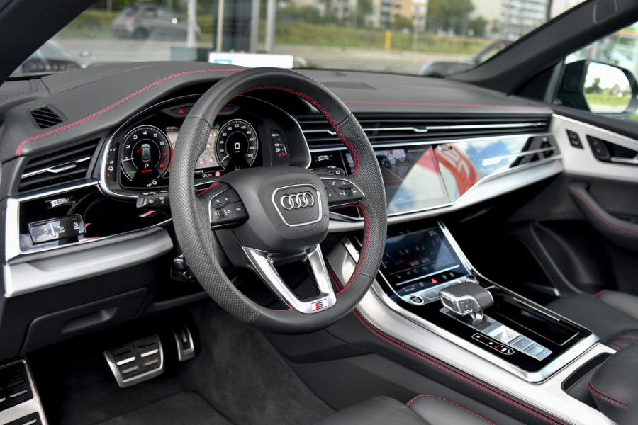 Audi Q8 60 TFSI e quattro Pro Line S Competition. RS Zetels, Leder Design, Pano, OLED, HUD, B&O, 360 3D, Trekh, ACC, Keyless, 23"!