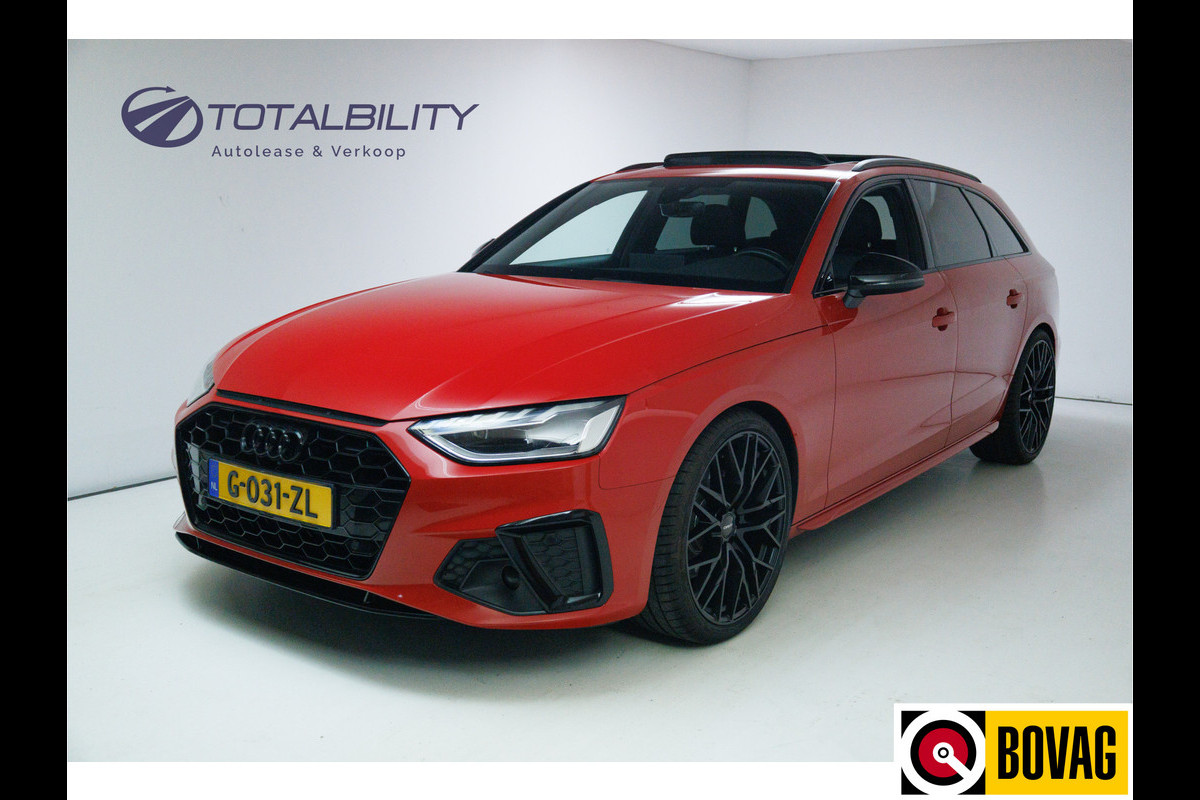 Audi A4 Avant 35 TFSI 3X S-Line 150 PK | NL auto | Black optic | Panoramadak | 1/2 Leer | Virtual dashboard, Adaptive Cruise Audi A4 Avant 35 TFSI 3X S-Line 150 PK | NL auto | Black optic | Panoramadak | 1/2 Leer | Virtual dashboard, Adaptive Cruise