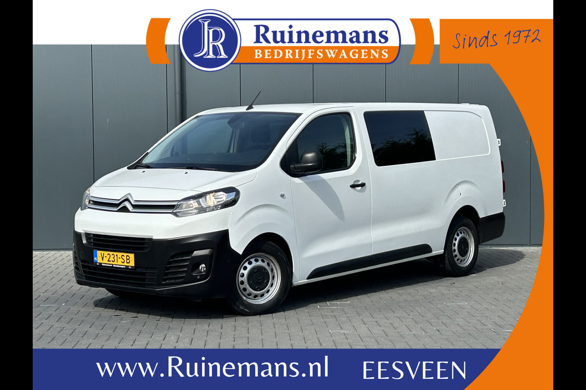 Citroën Jumpy 2.0 BlueHDI 120 PK / L3H1 / 1E EIG. / DUBBEL CABINE / AIRCO / CRUISE / BLUETOOTH / CAMERA / INRICHTING Citroën Jumpy 2.0 BlueHDI 120 PK / L3H1 / 1E EIG. / DUBBEL CABINE / AIRCO / CRUISE / BLUETOOTH / CAMERA / INRICHTING