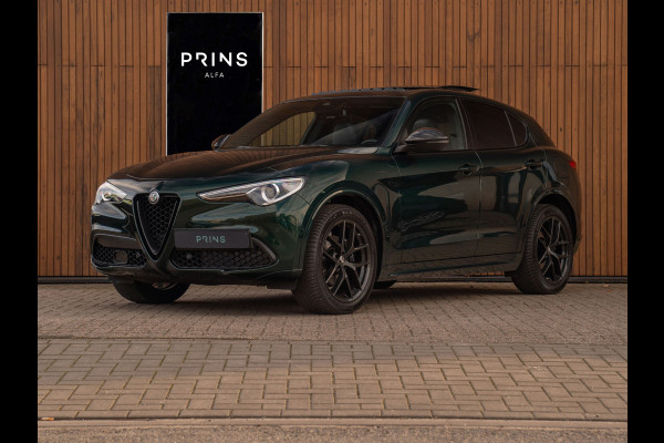 Alfa Romeo Stelvio 2.0T 280pk AWD Veloce | Pano-dak | Verde Visconti | CarPlay | Adapt. cruise | Lederen dash.