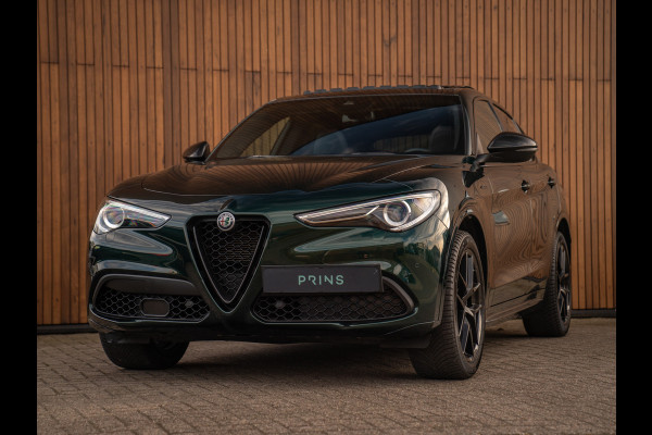 Alfa Romeo Stelvio 2.0T 280pk AWD Veloce | Pano-dak | Verde Visconti | CarPlay | Adapt. cruise | Lederen dash.