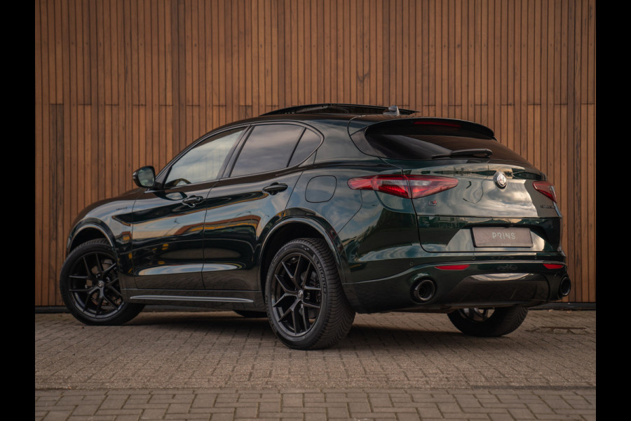 Alfa Romeo Stelvio 2.0T 280pk AWD Veloce | Pano-dak | Verde Visconti | CarPlay | Adapt. cruise | Lederen dash.