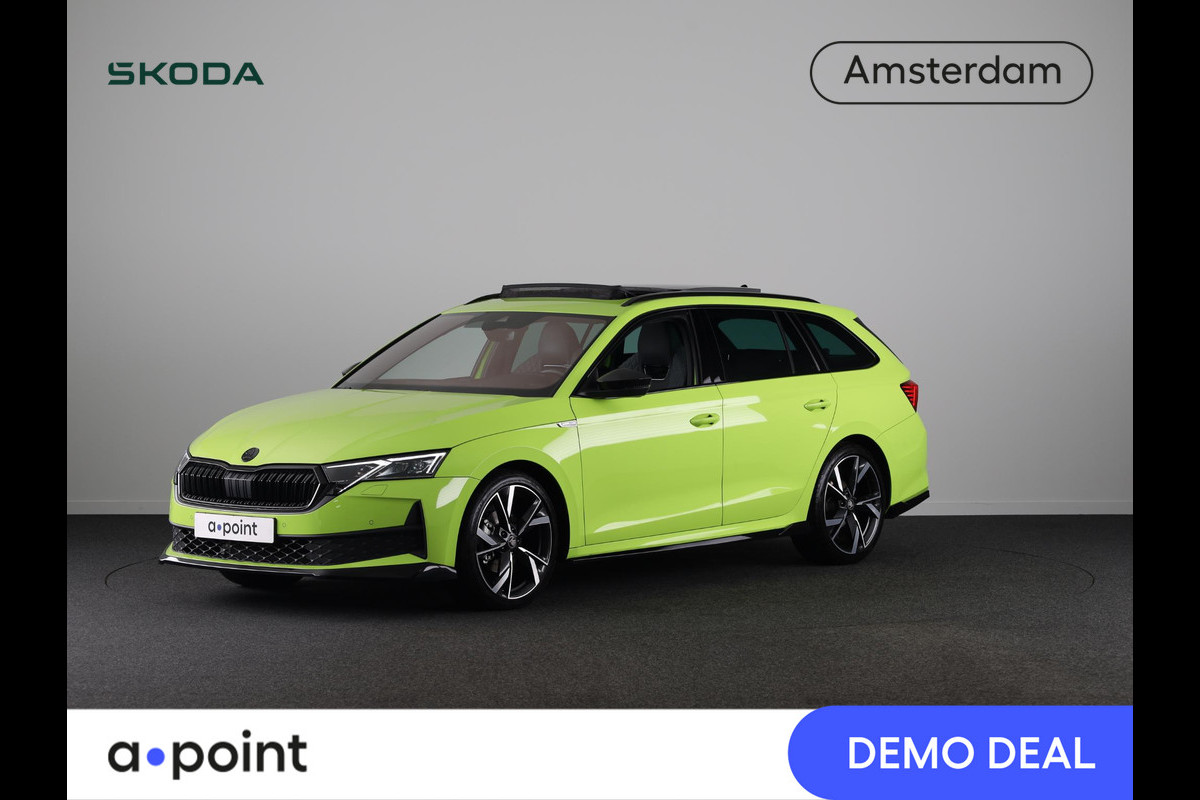 Škoda Octavia Combi 1.5 TSI MHEV 150pk DSG-7 Sportline Business | Led Matrix | 19 inch | Black pakket | Panoramadak | Elek. stoel | Stoelverwarming voor + achter | Travel Assist | Adaptive Cruise