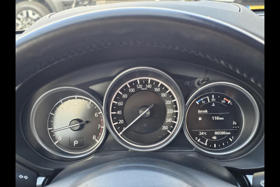 Mazda CX-5 2.5 SkyActiv-G 194 GT-M 2de eigenaar | Xenon | 19'' velgen | Head-up display | App-voorbereiding | Trekhaak | 2.000 kg trekgewicht | Elektrisch bedienbare achterklep etc.