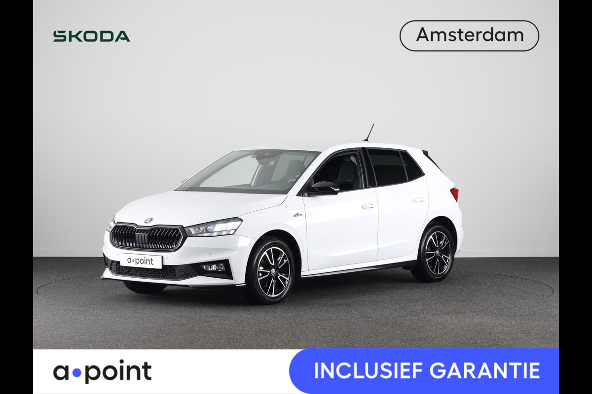 Škoda Fabia 1.0 TSI Monte Carlo 115 pk Automaat (DSG) | Verlengde garantie | Navigatie via App | Parkeersensoren | Achteruitrijcamera | Adaptieve cruise control | LED koplampen | Škoda Fabia 1.0 TSI Monte Carlo 115 pk Automaat (DSG) | Verlengde garantie | Navigatie via App | Parkeersensoren | Achteruitrijcamera | Adaptieve cruise control | LED koplampen |