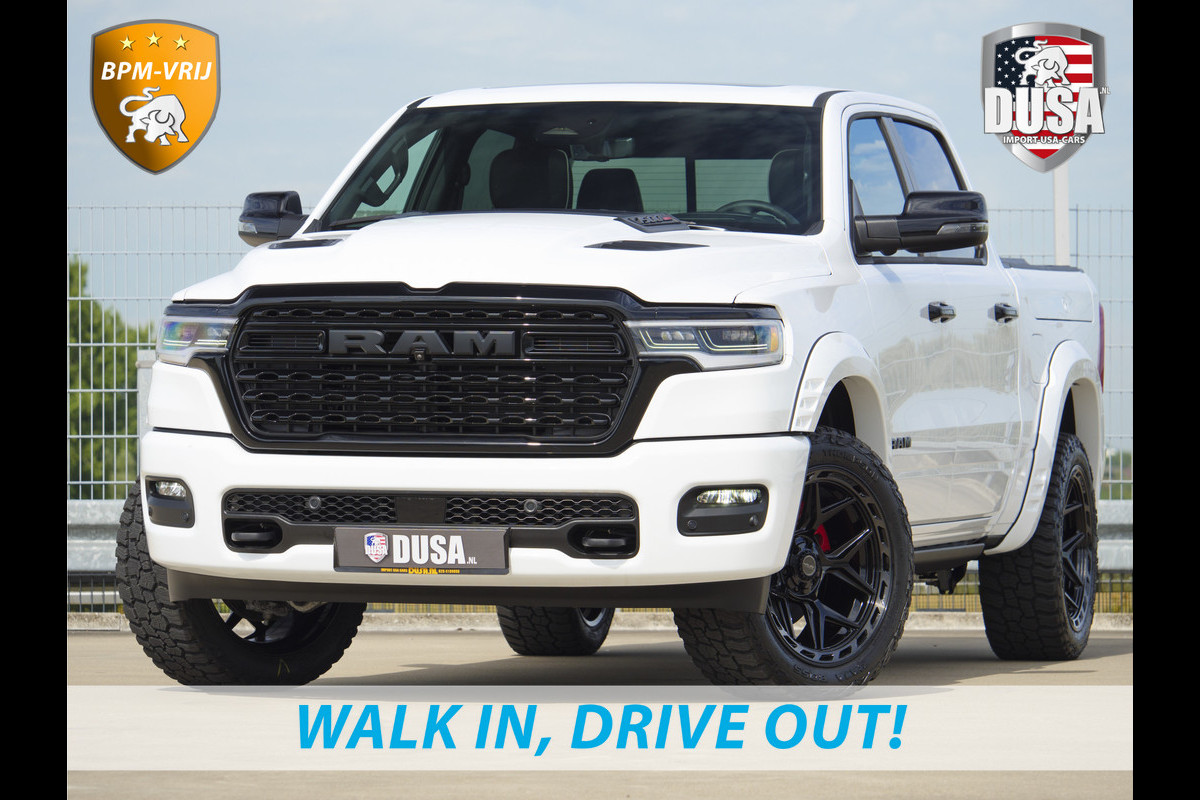 Dodge Ram | 1500 | Limited | Night | 3.0L Twin-Turbo I6 | High Output | | Passenger Display | 14,4 Touch Screen | Harman Kardon | RAMBOX Getoonde accessoires zijn verkrijgbaar tegen meerprijs Dodge Ram | 1500 | Limited | Night | 3.0L Twin-Turbo I6 | High Output | | Passenger Display | 14,4 Touch Screen | Harman Kardon | RAMBOX Getoonde accessoires zijn verkrijgbaar tegen meerprijs