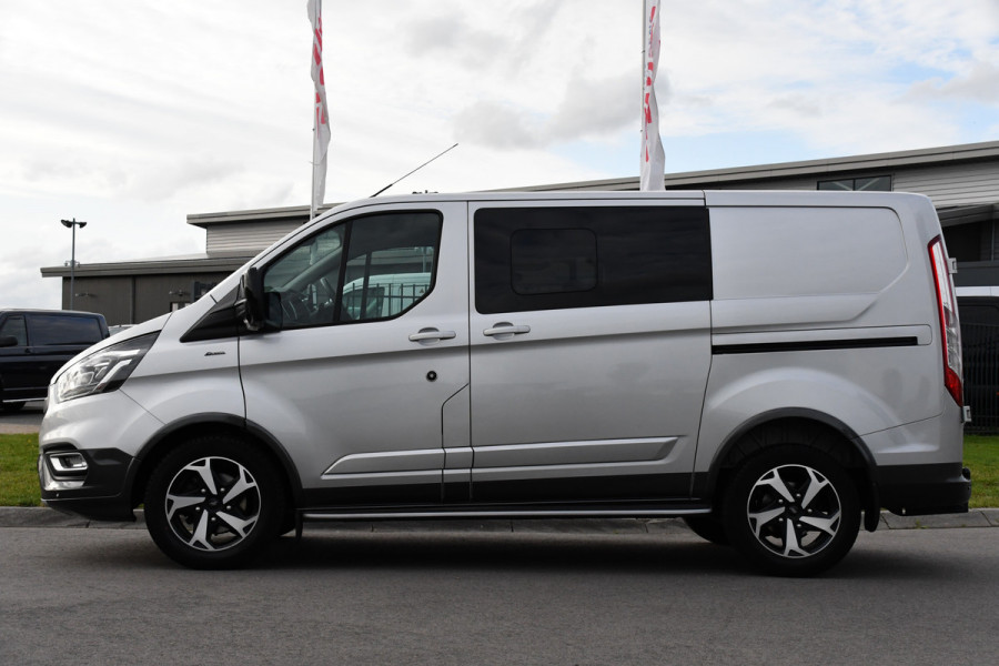 Ford Transit Custom 2.0 TDCI L1H1 Active DC Full Options! Adaptieve Cruise, Camera, Xenon, Carplay, Leder, Automaat, 170pk, Multimedia, Uniek!