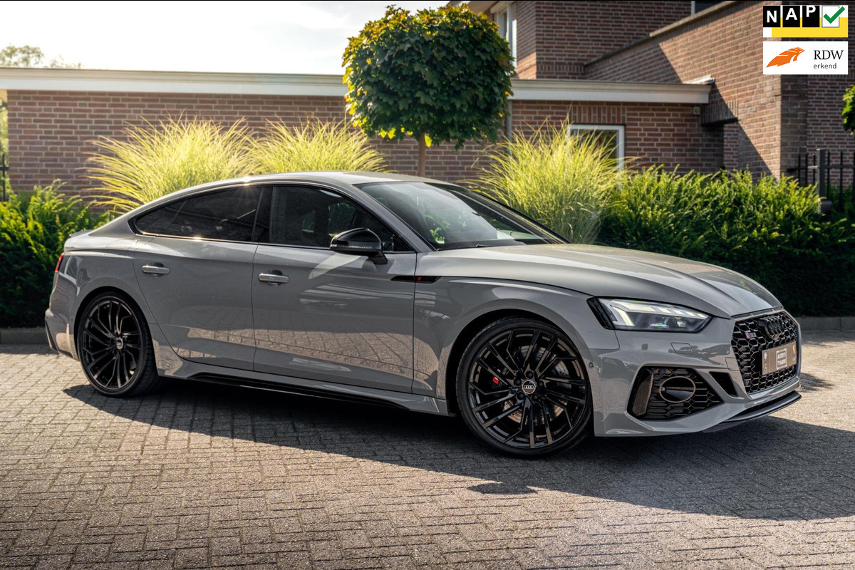 Audi RS5 Sportback 2.9 TFSI 450 PK Quattro Dealer o.h B&O Keyless Massage Camera LED Matrix 20''