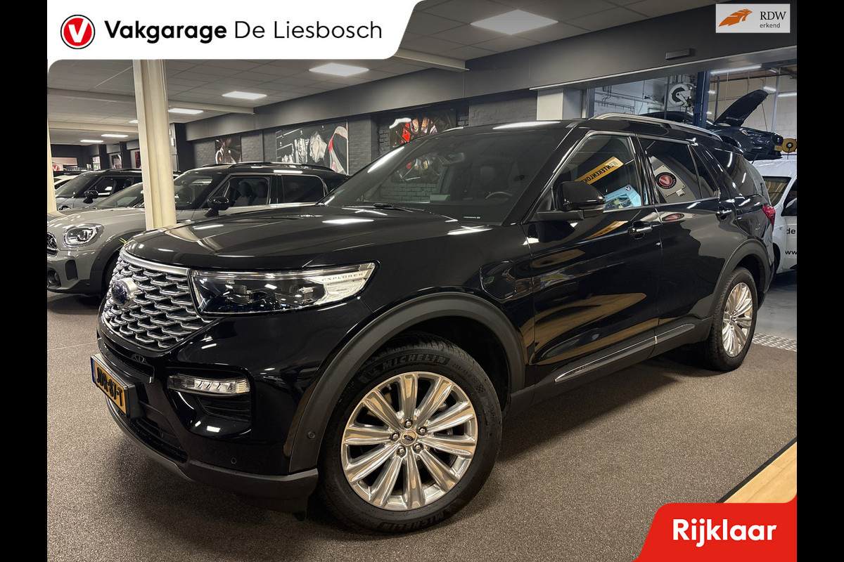 Ford Explorer 3.0 V6 EcoBoost PHEV Platinum 7 persoons / 360 camera/ stoel verwarming + koeling