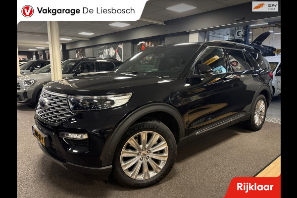 Ford Explorer 3.0 V6 EcoBoost PHEV Platinum 7 persoons / 360 camera/ stoel verwarming + koeling