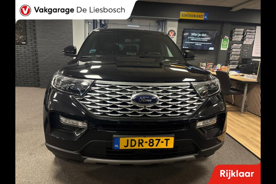 Ford Explorer 3.0 V6 EcoBoost PHEV Platinum 7 persoons / 360 camera/ stoel verwarming + koeling