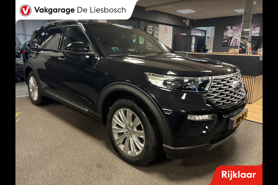 Ford Explorer 3.0 V6 EcoBoost PHEV Platinum 7 persoons / 360 camera/ stoel verwarming + koeling