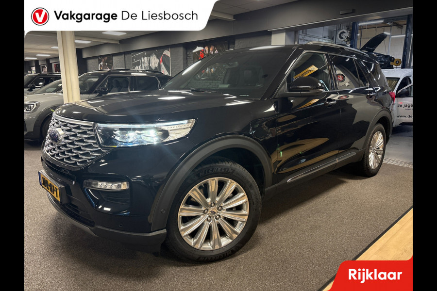 Ford Explorer 3.0 V6 EcoBoost PHEV Platinum 7 persoons / 360 camera/ stoel verwarming + koeling