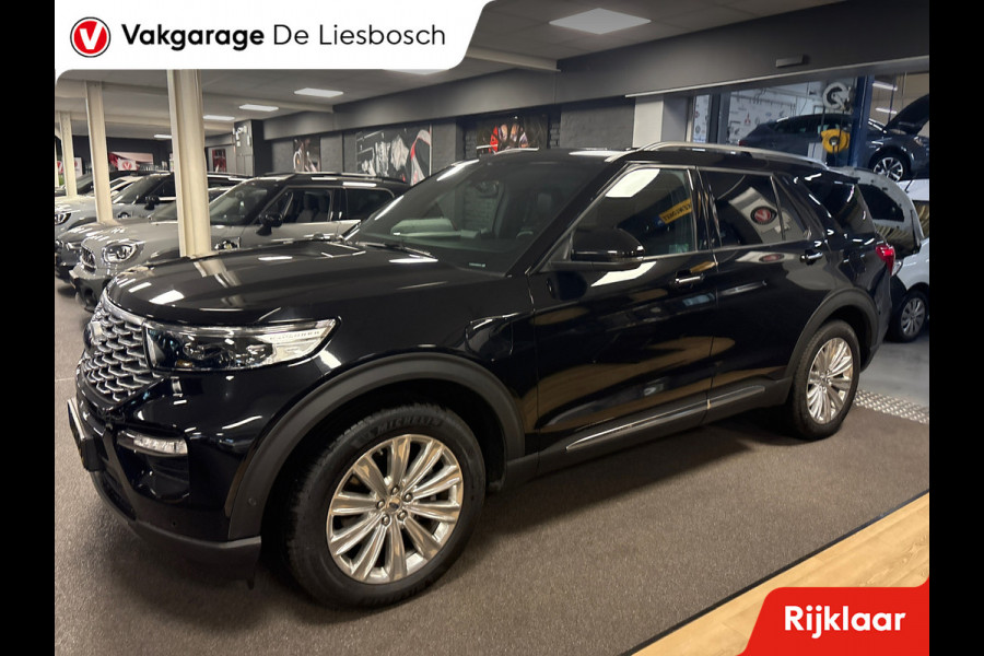 Ford Explorer 3.0 V6 EcoBoost PHEV Platinum 7 persoons / 360 camera/ stoel verwarming + koeling