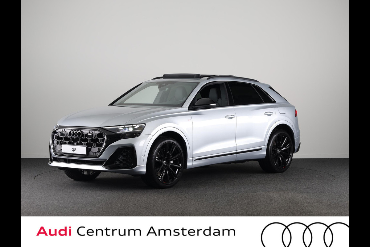 Audi Q8 55 TFSI e quattro Pro Line S 394pk | Panoramadak | B&O | Vierwielbesturing | Ass.Plus.Remote | Sportstoel Plus | 23'' inch Zwart | Trekhaak |